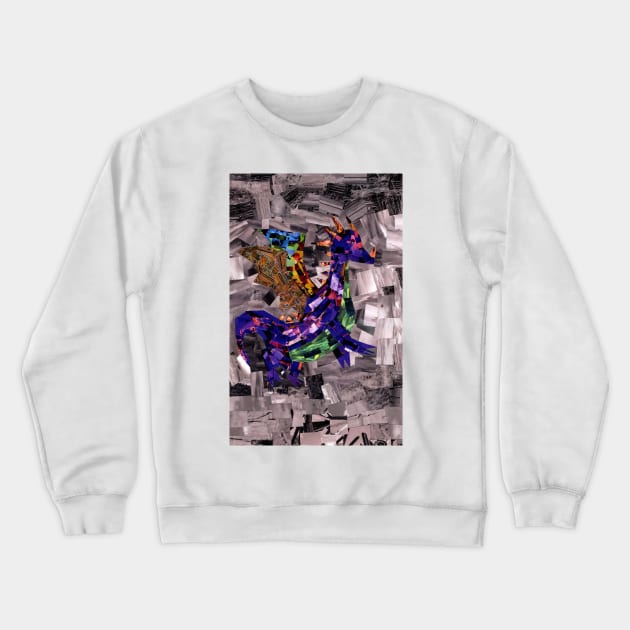 Patchwork Dragon Crewneck Sweatshirt by cajunhusker